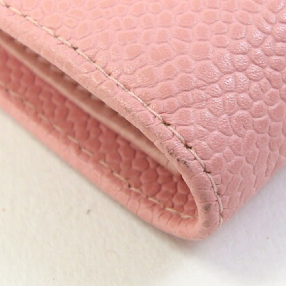 CHANEL Authentic Pink Caviar Leather Logo Wallet - Picture 6 of 10